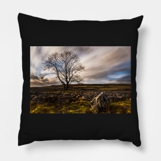 Lone Tree On Lime Pillow