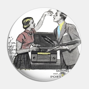 Vintage couple advertisement Pin