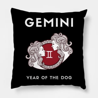 GEMINI / Year of the DOG Pillow