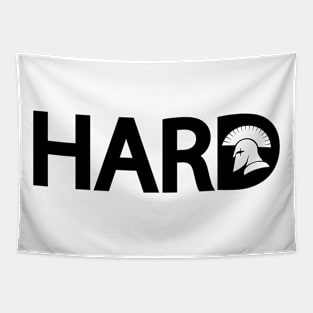 Hard being hard artwork Tapestry