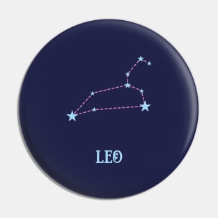 Leo Zodiac Sign Constellation Pin