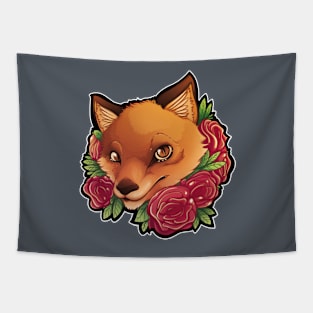 Fox 'n roses Tapestry