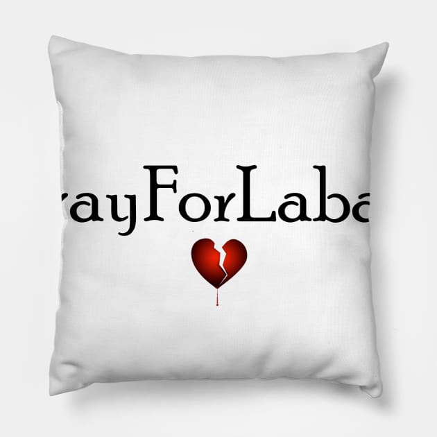 Pray For Labanon Pillow by creativitythings 