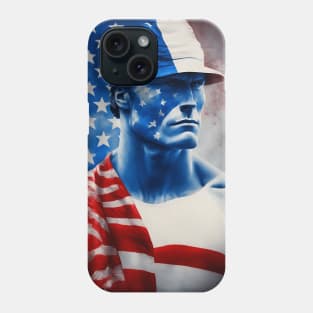 [AI Art] Robust Average Native American man Phone Case