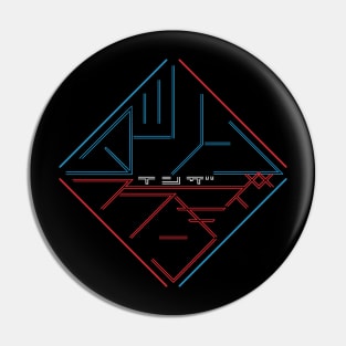 Darling in The Franxx Anime neon logo Pin