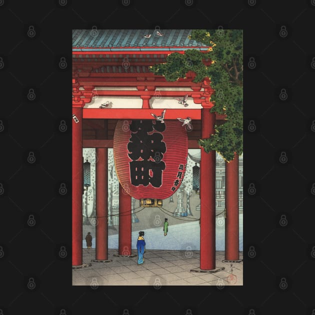 Nio Gate at Asakusa Temple by Tsuchiya Koitsu by Takeda_Art