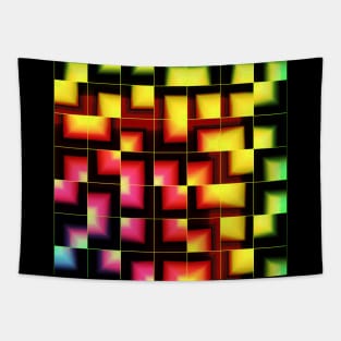 Colorful geometric abstract Tapestry