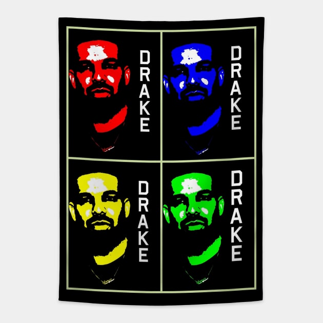 Drake (pop art) Tapestry by d1a2n3i4l5