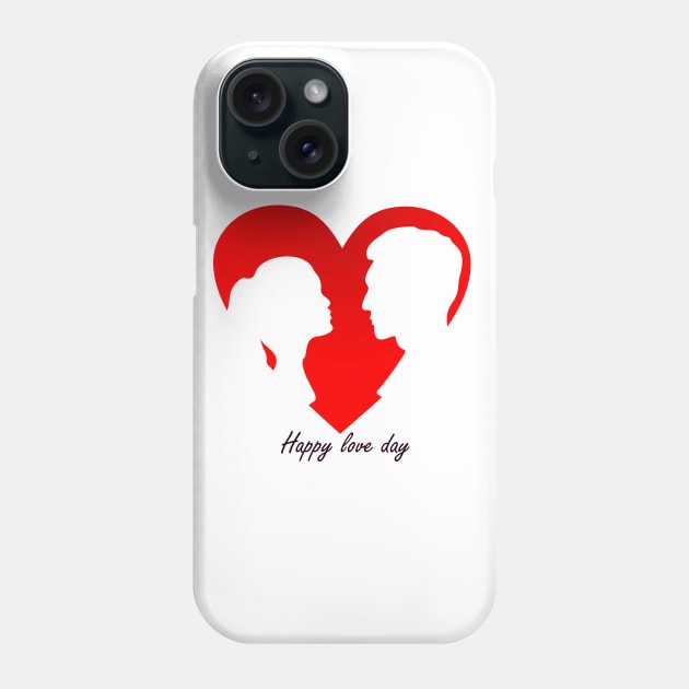 valentine's day red heart celebration Phone Case by mtfStore