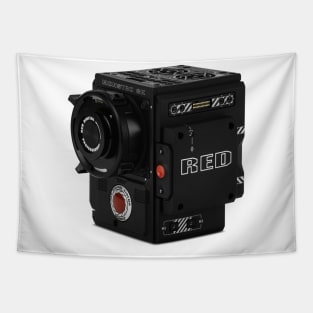 Red Camera Tapestry