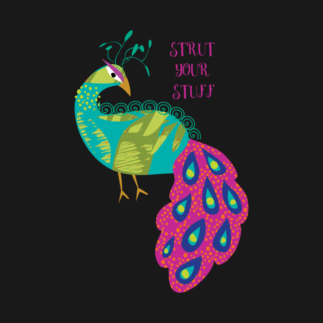 Strut your stuff Peacock by tfinn