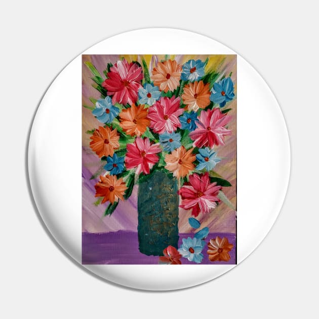 Some fun bright flowers to cheers up Pin by kkartwork