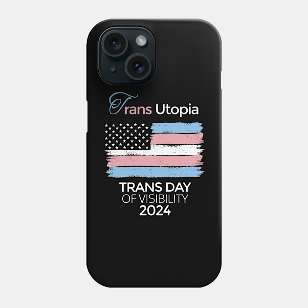 Transgender Day Of Visibility 2024 Parade Trans Utopia Cool Phone Case by AimArtStudio