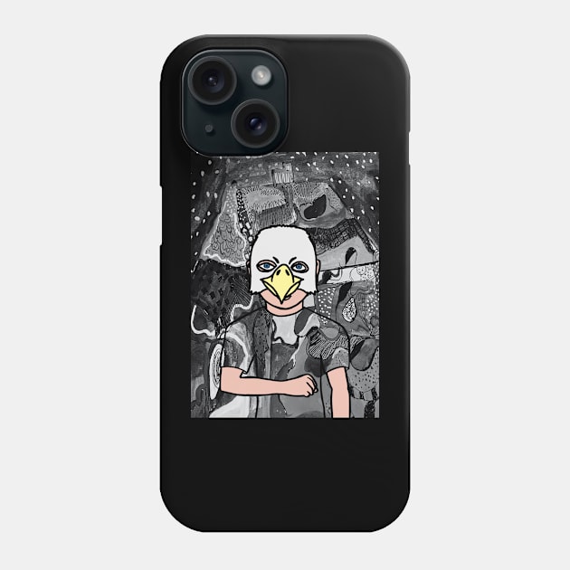 Unveil NFT Character - MaleMask Mystery Night with Animal Eyes on TeePublic: sminem Edition Phone Case by Hashed Art