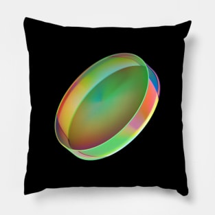 Abstract colorful glass cylinder. Pillow