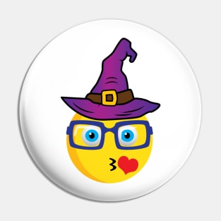 emoticon Witch Halloween' Cute emoticon Witch Halloween Pin