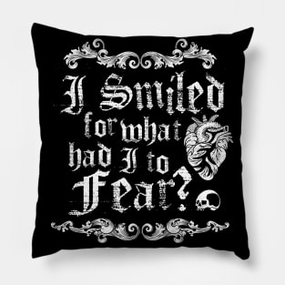 Telltale Heart  - Gothic Horror Book Quote - Vintage Distressed - Poe Pillow