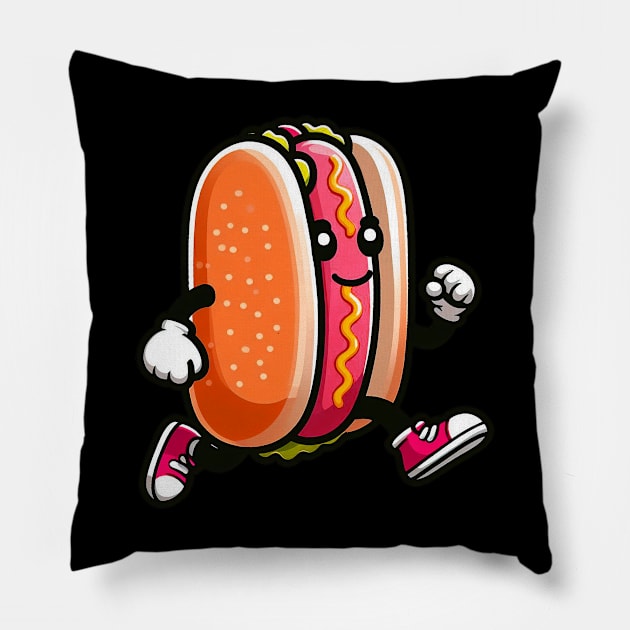 Hotdog Bun Fast Food Pillow by Plushism