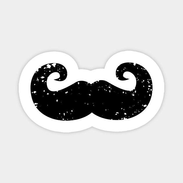 Handlebar mustache Magnet by DoctorDevil