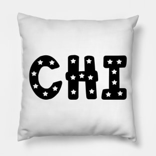 Chi Star Letters Pillow