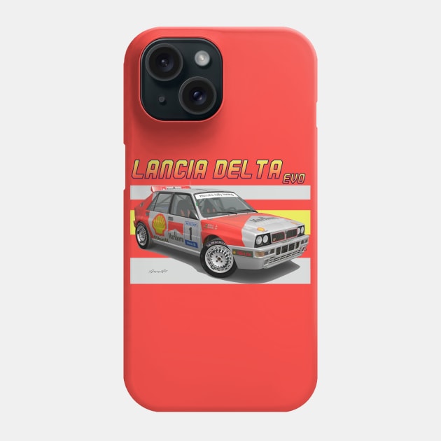 Lancia Delta EVO GrpA Phone Case by PjesusArt