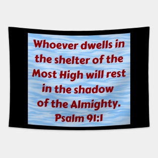 Bible Verse Psalm 91:1 Tapestry