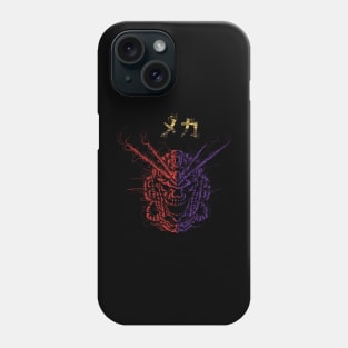 Scribble Mecha Skull Phone Case