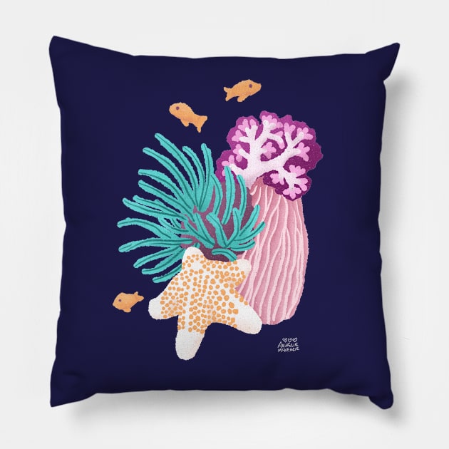 Starfish Still Life Pillow by Annelie