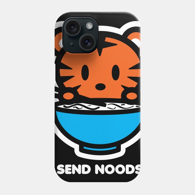 Tiger Lion Send Noods Food Noodles Pho Ramen Funny Animal Bambu Brand Phone Case by Bambu