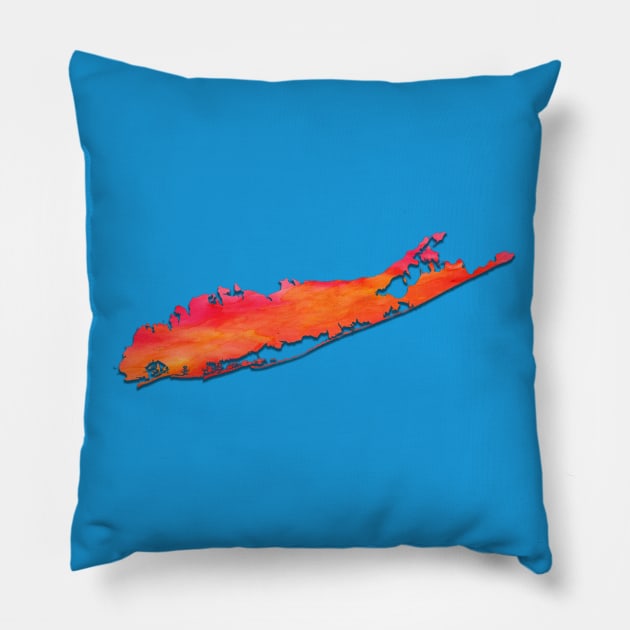 Long Island 4 Pillow by doodlesbydani