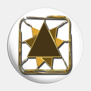 Jewel in gold look Pin