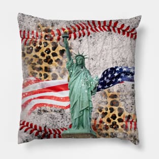 The Statue of Liberty baseball Pillow