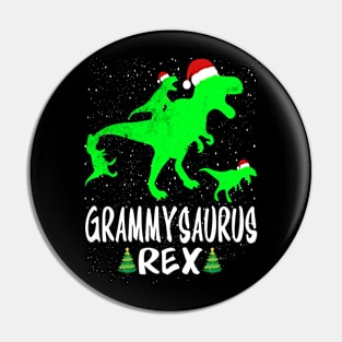 Grammy T Rex Matching Family Christmas Dinosaur Shirt Pin