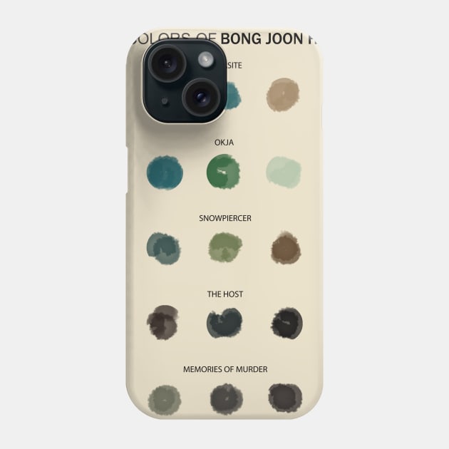 Colors of Bong Joon-ho Phone Case by guayguay