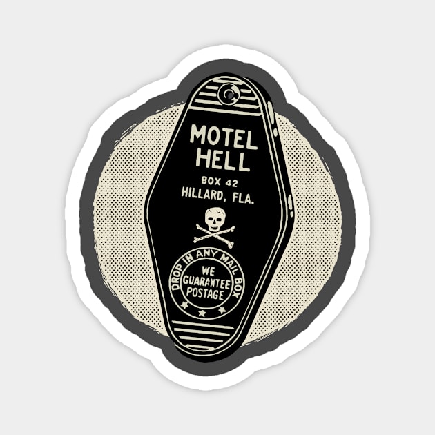 Vintage Horror Motel Hell Keychain Magnet by Kujo Vintage