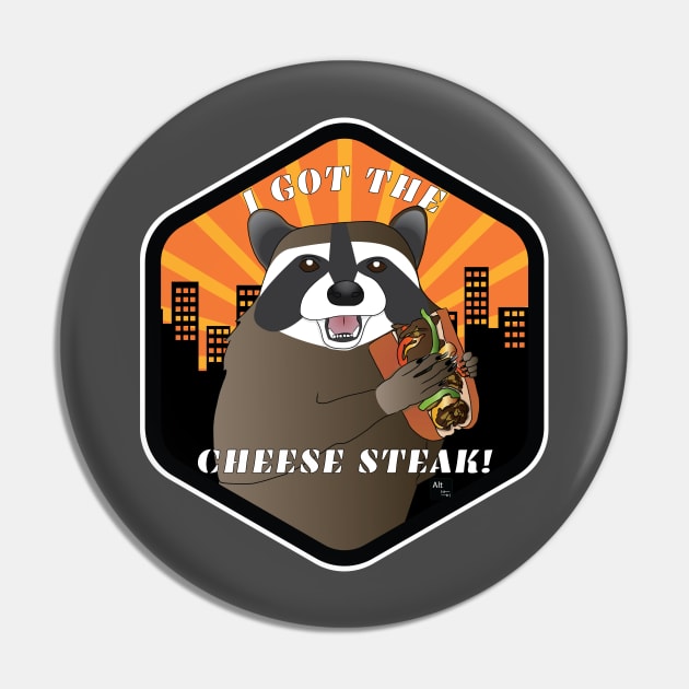 I Got the Cheese Steak Pin by AltTabStudio