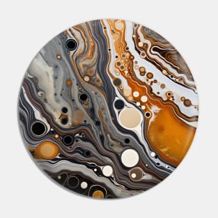 Caramel Swirls in Abstract Monochrome Pin