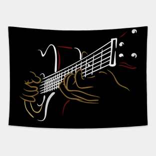 Playing Acoustic Guitar Tapestry