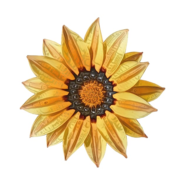 Yellow Gazania African Daisy Flower by PhotoArts