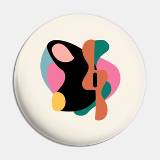 Organic Colorful Abstraction Pin