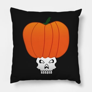 Skull Pumpkin Pillow