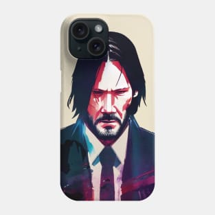 Portrait of John Wick Phone Case