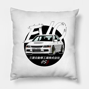 JDM EVO White Black Sun Edition Pillow