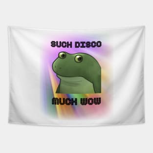 Froge Meme Such Disco Much Wow Tapestry