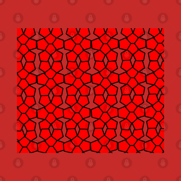 red and black shape pattern by Samuelproductions19