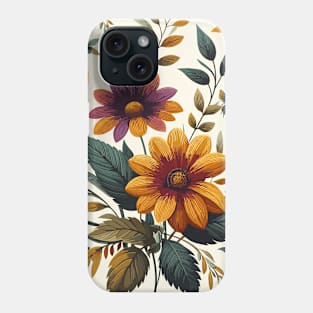 Mustard Spring Flowers Phone Case