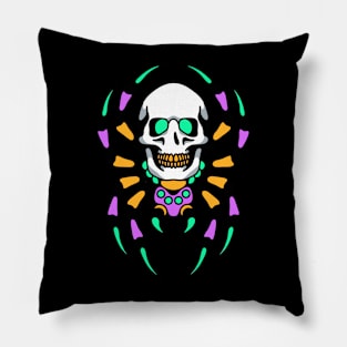 Spider skull Pillow