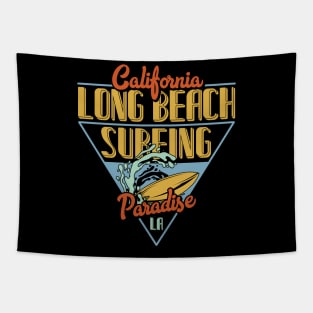 California Long Beach Surfing Tapestry