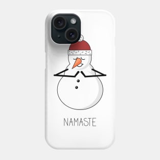 Cartoon snowman doing pose Phone Case