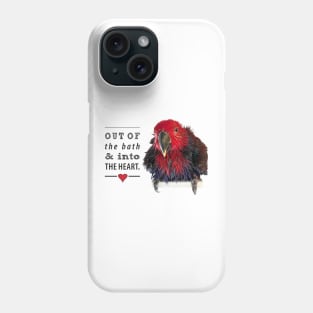 Wet bird- black type Phone Case